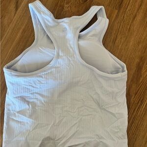 Lululemon Athletica Light Blue Ribbed Tank Top